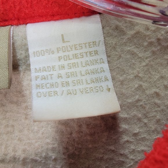 Liz Claiborne Liz Wear Red Collared Button Up Cozy Y2K Pea Coat - Picture 15 of 16